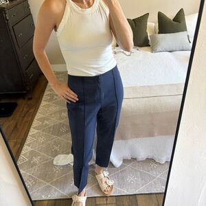 Club Monaco Navy Blue Cigarette Pants 4